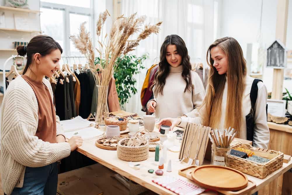 Beauty store customers